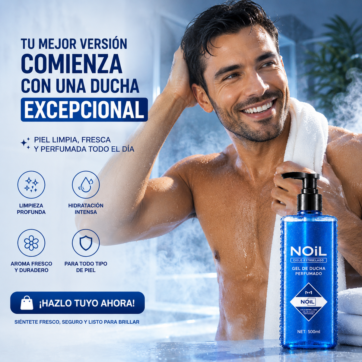 NOIL CIELO ESTRELLADO GEL DE DUCHA – Limpieza Profunda + Aroma Duradero 🌌🚿