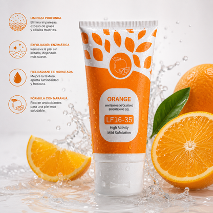 🍊 ORANGE GLOW GEL EXFOLIANTE™ | Limpieza Profunda, Piel Radiante y Suave ✨