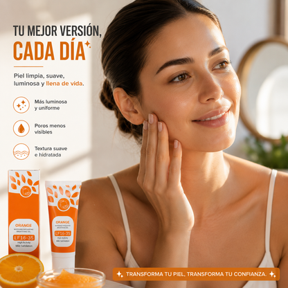 🍊 ORANGE GLOW GEL EXFOLIANTE™ | Limpieza Profunda, Piel Radiante y Suave ✨
