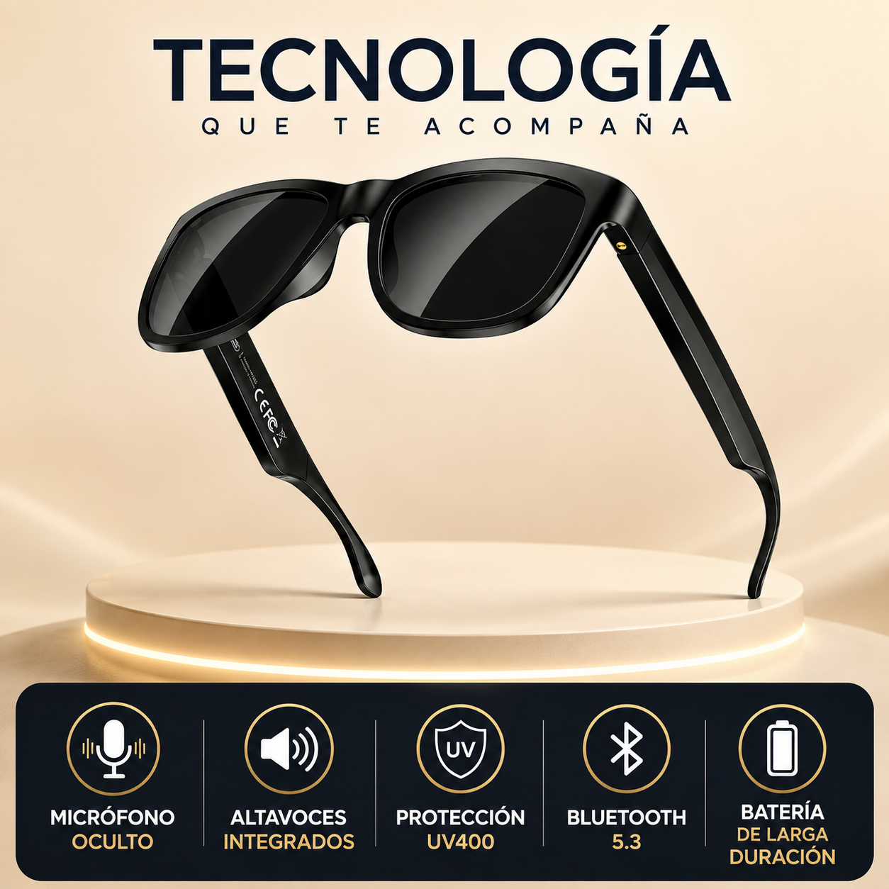😎 SMARTSHADES PRO™ | Gafas Inteligentes Bluetooth con Audio HD y Micrófono